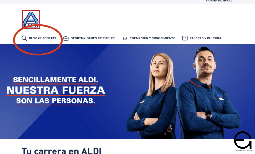 Paso a paso para enviar tu C.V a ALDI "Trabaja con nosotros"