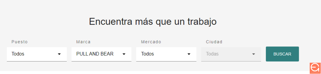 Pasos para inscribirte en ofertas de empleo de trabaja con nosotros Pull&Bear